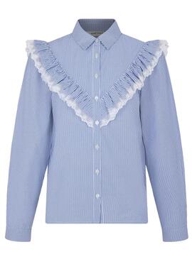 Chemise Naf Naf Babydoll Bleu pour Femme