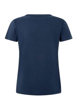 T-Shirt Pepe Jeans Wendys Bleu Marine pour Femme