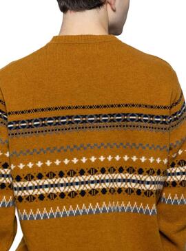 Pull Klout Yacar Ocre pour Homme