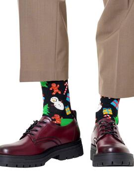 Chaussettes Happy Socks Noël Noire