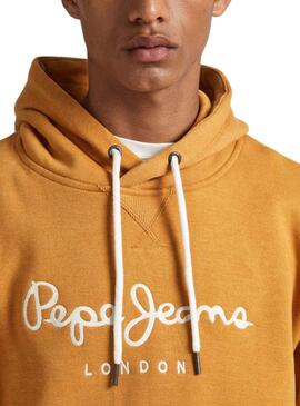 Sweat Pepe Jeans Nouvel Hoodie Jaune Homme