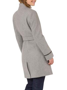 Manteaux Naf Naf Ceinture Gris pour Femme