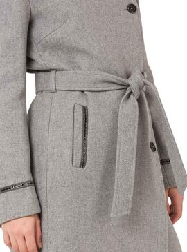Manteaux Naf Naf Ceinture Gris pour Femme