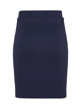 Jupe Tommy Jeans Piping Bodycon Bleu Femme