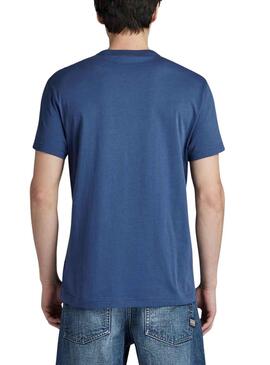 T-Shirt G-Star ampoule Bleu pour Homme