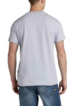 T-Shirt G-Star Multi Badge Gris pour Homme