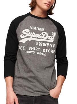 T-Shirt Superdry Store Gris pour Homme