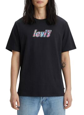 T-Shirt Levis Relaxed Fit Noire pour Homme