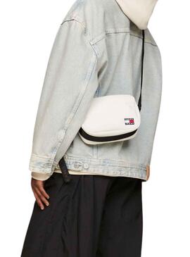 Sac à main Tommy Jeans Quotidien Crossover Blanc Femme