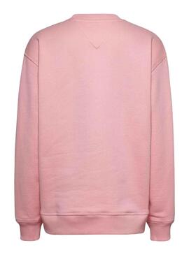 Sweat Tommy Jeans Relaxed Classic Rose Femme