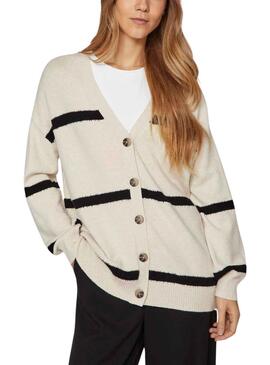 Veste Vila Viril Stripe Noire et Blanc
