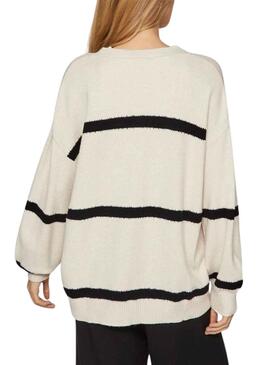 Veste Vila Viril Stripe Noire et Blanc