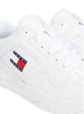 Baskets Tommy Jeans Leather Blanc Homme