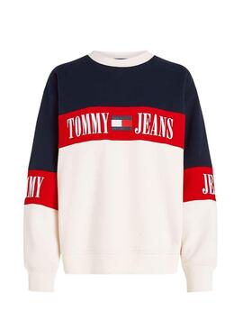 Sweat Tommy Jeans Archive Colorblock pour Femme