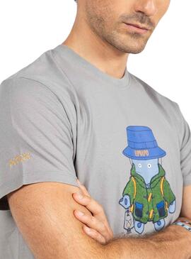 T-Shirt El Pulpo Explorer Antracite pour Homme