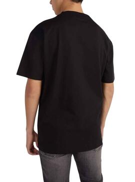 T-Shirt Calvin Klein perforé Jumpsuitlogo Noire