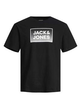 T-Shirt Jack & Jones Acier Noire pour Garçon