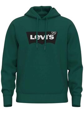 Sweat Levis Hoodie Basic Vert pour Homme