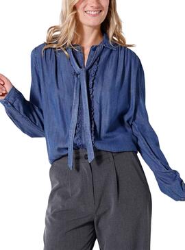 Blouse Naf Naf Denim pour Femme