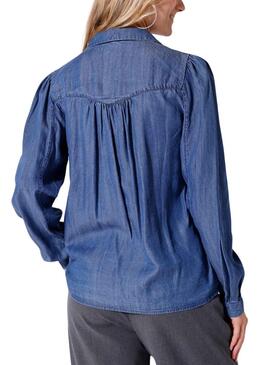 Blouse Naf Naf Denim pour Femme