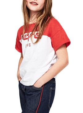 T-Shirt Pepe Jeans Anvers Rouge Fille