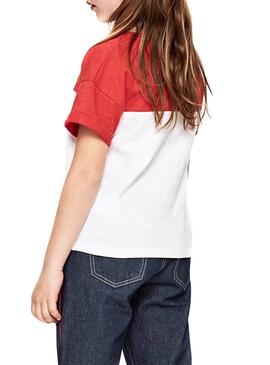 T-Shirt Pepe Jeans Anvers Rouge Fille