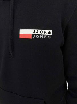 Sweat Jack & Jones Corp. Logo Noire Homme