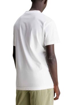 T-Shirt Calvin Klein Institutional Blanc Homme