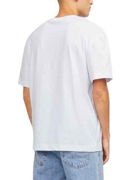 T-Shirt Jack & Jones Lucques Blanc pour Homme