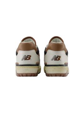 Baskets New Balance BB550 Marron et Blanc