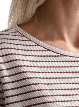 Pull Only Bubble Rouge pour Femme