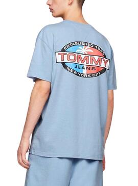 T-Shirt Tommy Jeans Rég Boardsports Bleu Homme