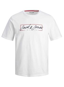 T-Shirt Jack & Jones Zurich Blanc pour Homme
