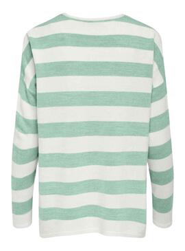 Pull Only Amalia Rayures Vert pour Femme