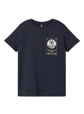 T-Shirt Name It Dolasse Bleu Marine pour Garçon