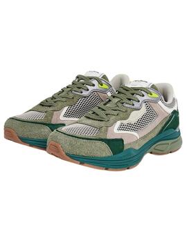 Baskets Pepe Jeans Dave Rise Vert pour Homme