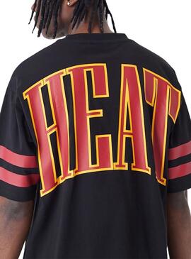 Maillot New Era Miami Heat NBA Noir Homme