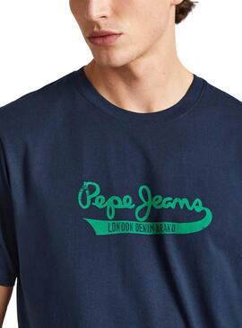 Camiseta Pepe Jeans Claude Marino pour homme