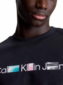 Maillot Calvin Klein Photoprint Noir Pour Homme