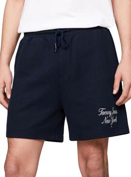 Bermuda Tommy Jeans Luxe Marine pour Homme