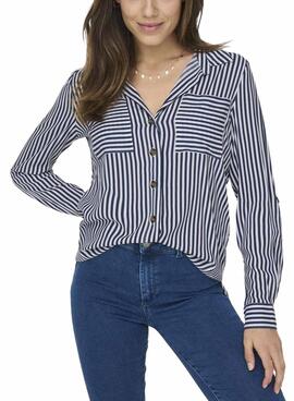 Chemise à rayures Only Yasmin pour femme