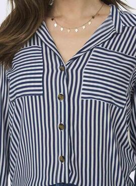 Chemise à rayures Only Yasmin pour femme