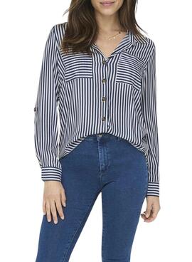 Chemise à rayures Only Yasmin pour femme