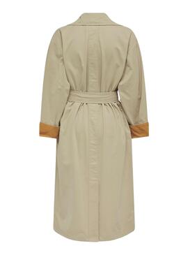 Trench-coat Only Crystal Beige pour Femme