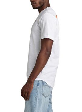 Maillot G-Star Back Graphic Lash Blanc Homme