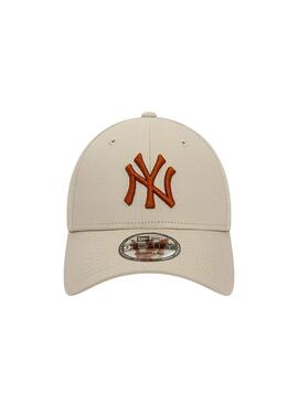 Casquette New Era New York Yankees League 9FORTY beige