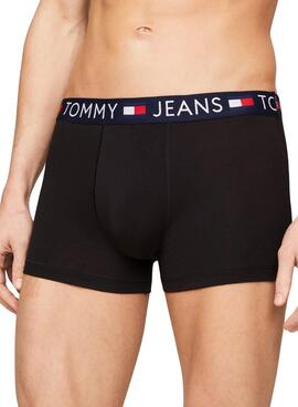 Paquet de 3 caleçons Tommy Jeans Essential Noir.