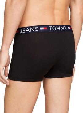 Paquet de 3 caleçons Tommy Jeans Essential Noir.