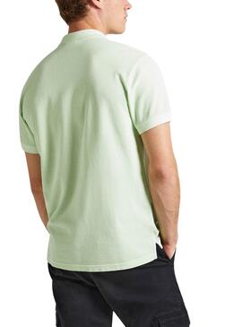 Polo Pepe Jeans New Oliver Vert pour Homme