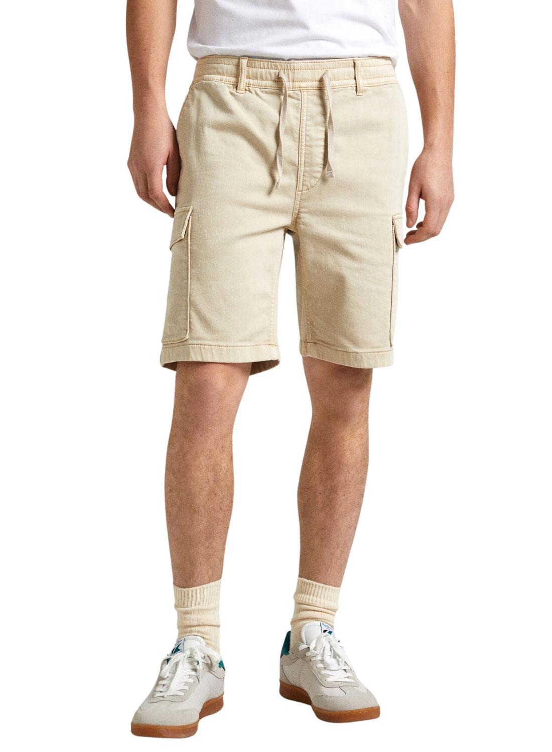 Bermuda Pepe Jeans Cargo Beige Pour Homme